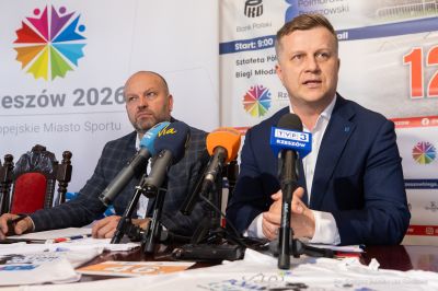 zdjęcie z konferencji prasowej - 19. PKO P&oacute;łmaraton Rzeszowski, fot. Grzegorz Bukała, Urząd Miasta Rzeszowa